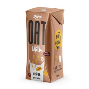100 vegan Oat Milk drink coffee flavor