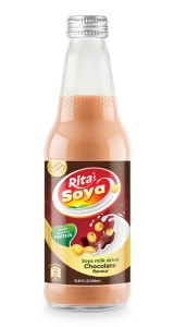 100 vegan Rita Soya milk drink chocolate 10.05 fl oz glass bottle