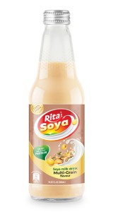 100 vegan Rita Soya milk drink multi-grain 10.05 fl oz glass bottle