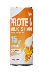 11.1 fl oz Cans Protein Milk Shake Orange Flavor