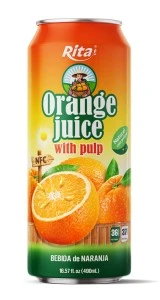 Rita 16.57 fl oz Cans Orange juice with Pulp Drink Natural