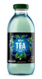16.9 fl OZ Tea drink  with blueberry mint natural brewed tea