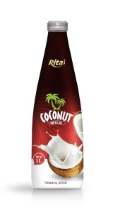 1L Glass bottle Coconut Milk white label