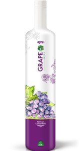 1L Glass bottle Grape Fruit Juice own brand