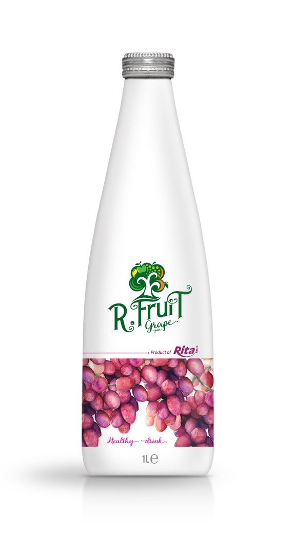 1L Glass bottle Grape Juice