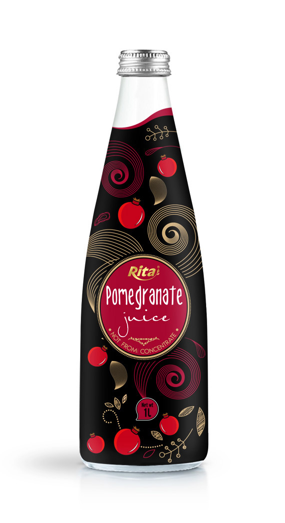 1L Glass bottle Natural Pomegranate Juice