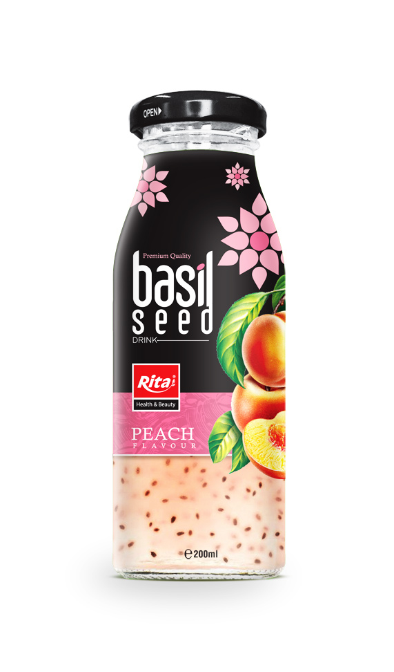 200ml Basil Seed Peach Flavor