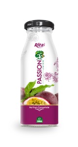 200ml Glass bottle Passion Juice white label 200ml Glass bottle Passion Juice white label