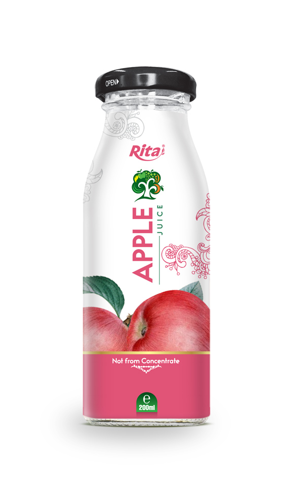 200ml Glass bottle  Apple Juice