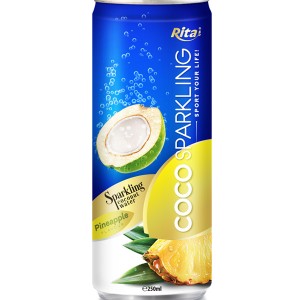 250m Alu Can Pineapple Flavour Sparkling Coconut Water