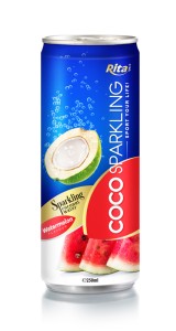 250m Alu Can Watermelon Flavour Sparkling Coconut Water