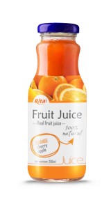 250ml Glass Bottle Organge Juice