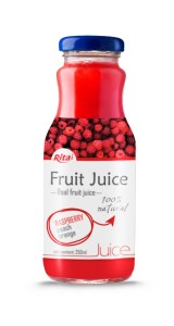 250ml Glass Bottle Raspberry Juice