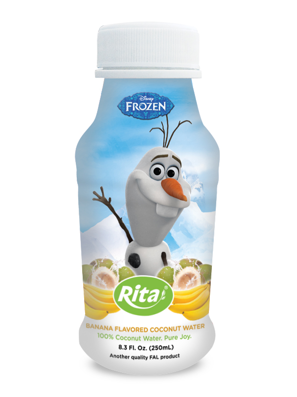 250ml PP bottle Banana Flavored Coconut Water