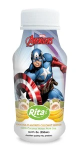 250ml PP bottle Banana Flavored  Coconut Water