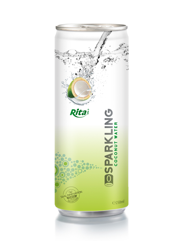 250ml Slim Alu Can Sparkling Coconut Water 2