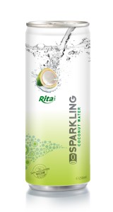 250ml Slim Alu Can Sparkling Coconut Water 2