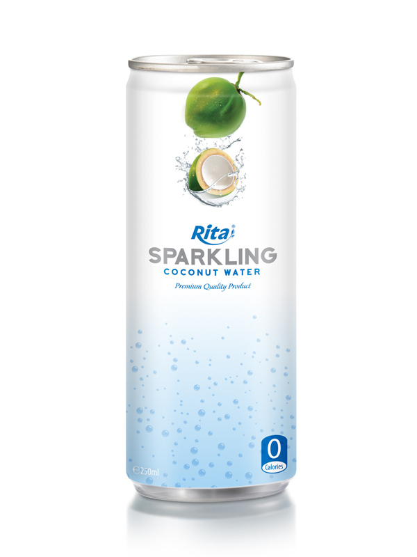 250ml Slim Alu Can Sparkling Coconut Water 3