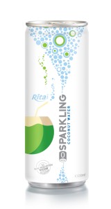 250ml Slim Alu Can natural Sparkling Coconut Water 