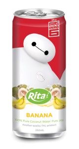 250ml Slim Can Banana Flavored Coconut Water
