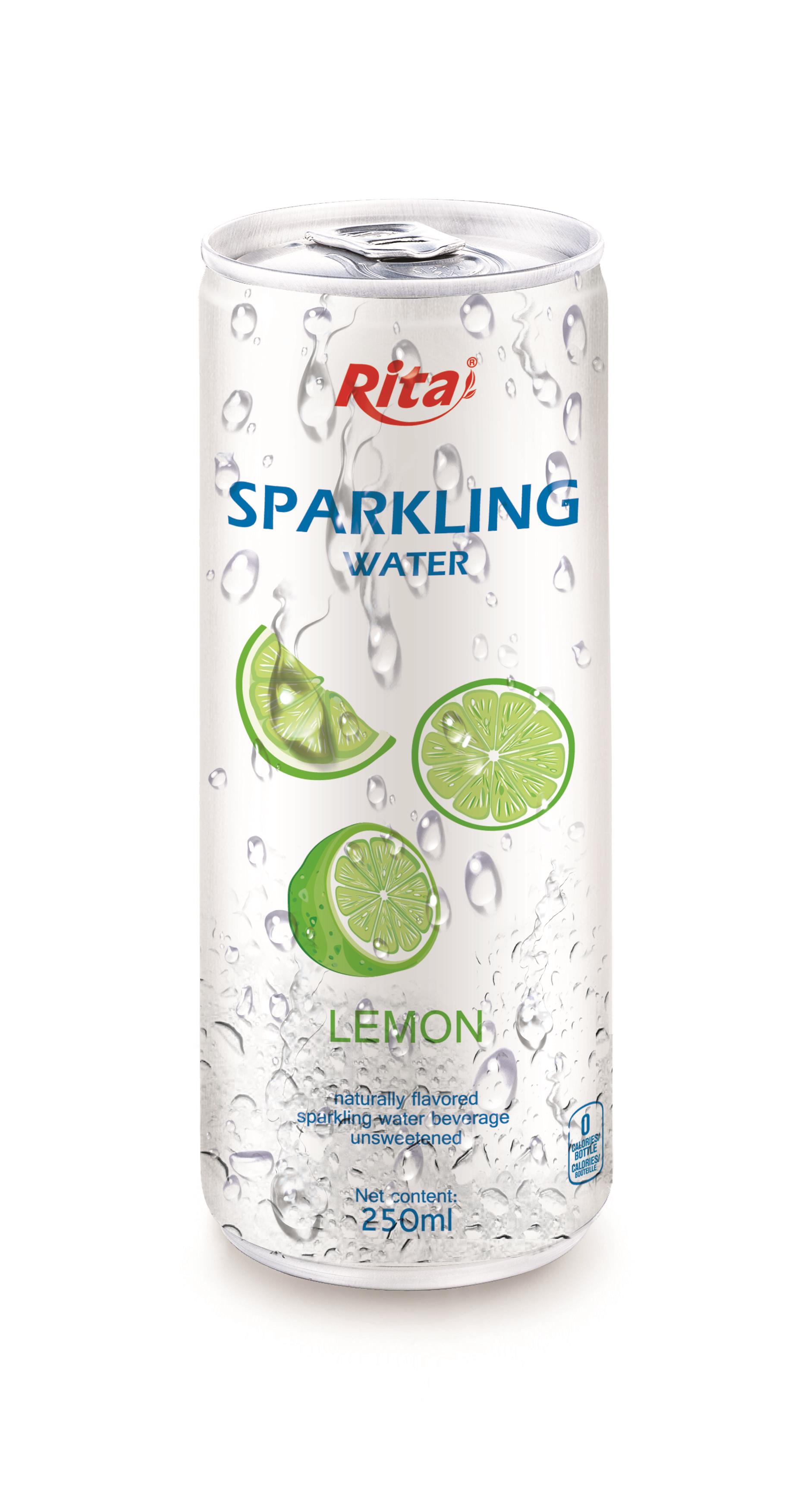 250ml Slim Can Lemon Flavored Sparkling Water