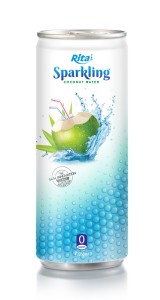 250ml Slim Can Sparkling Coconut Water 1