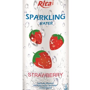 250ml Slim Can Strawberry Flavored Sparkling Water