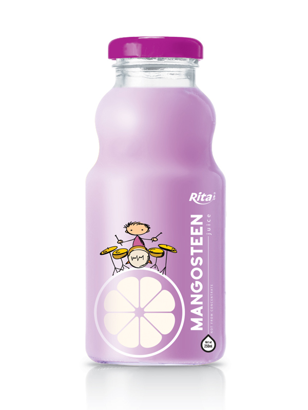250ml glass bottle mangosteen juice