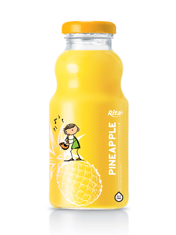 250ml glass bottle pineapple juice
