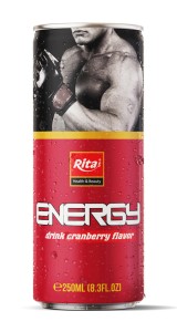 250ml Energy Drink With Cranberry