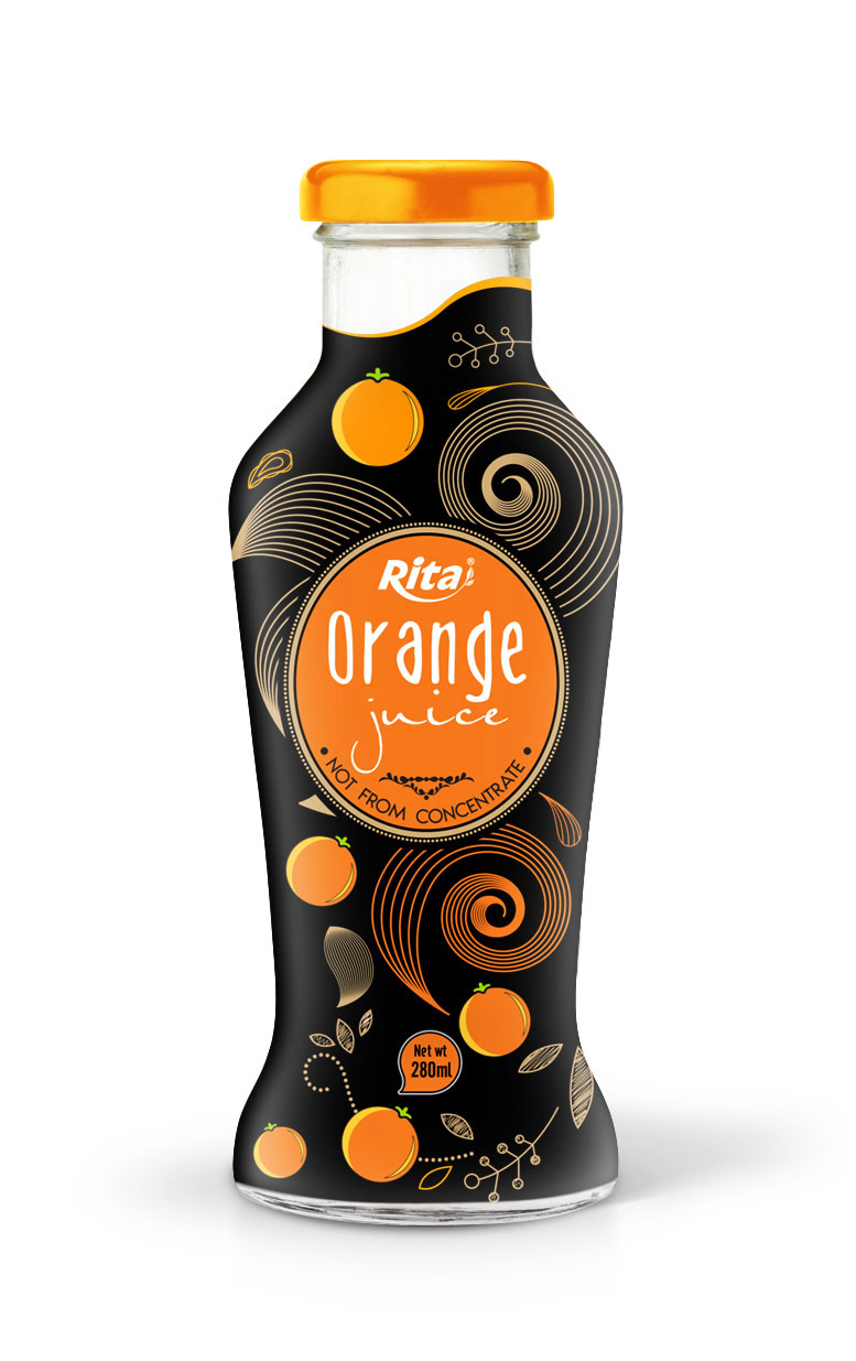 280ml Glass bottle Orange Juice