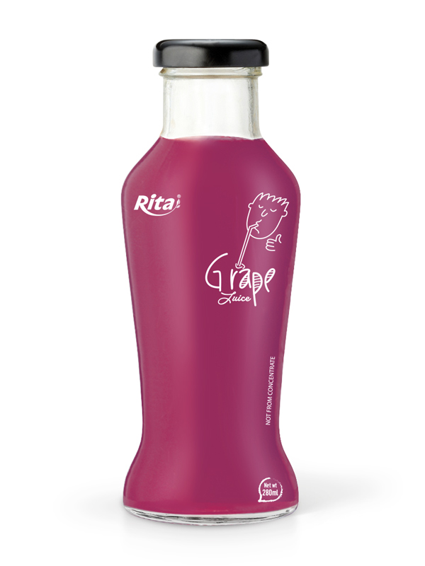 280ml glass bottle Grape Juice