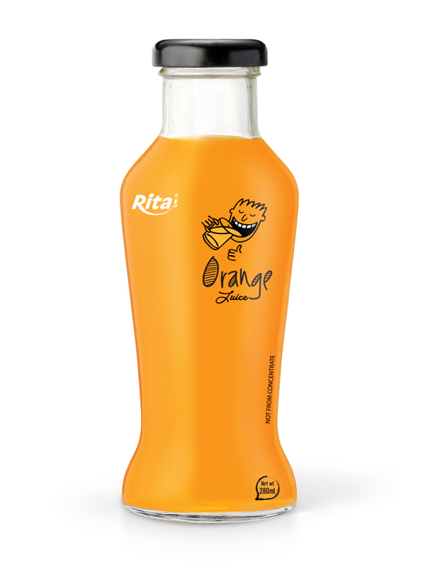 280ml glass bottle Orange Juice