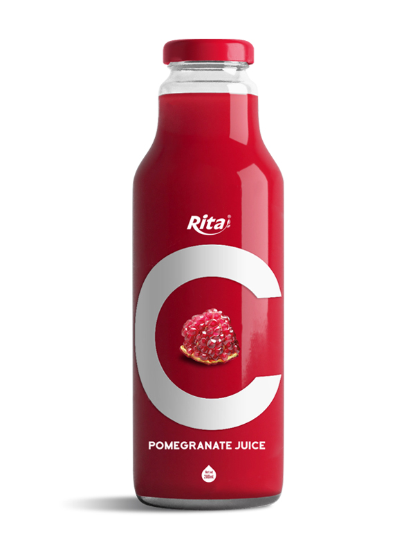 280ml glass bottle pomegranate juice