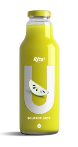 280ml glass bottle soursop juice