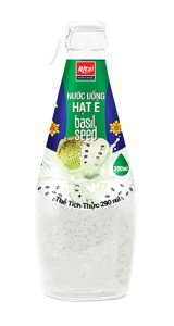 290ml glass bottle basil seed soursop juice