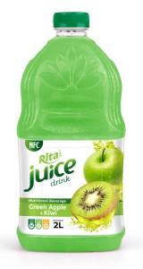 2L PET bottle Nutritional beverage RITA Green apple and kiwi juice drink 1