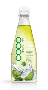 300ml Pet bottle Lemon flavor with sparking coconut water 