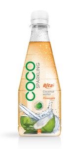 300ml Pet bottle  Pineapple flavor with sparking coconut water