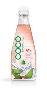 300ml Pet bottle Watermelon flavor with sparking coconut water 