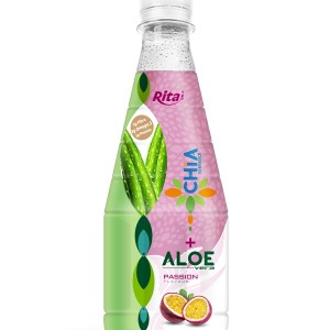 300ml pet bottle chia seed drink with aloe vera juice and passion fruit flavor whole foods