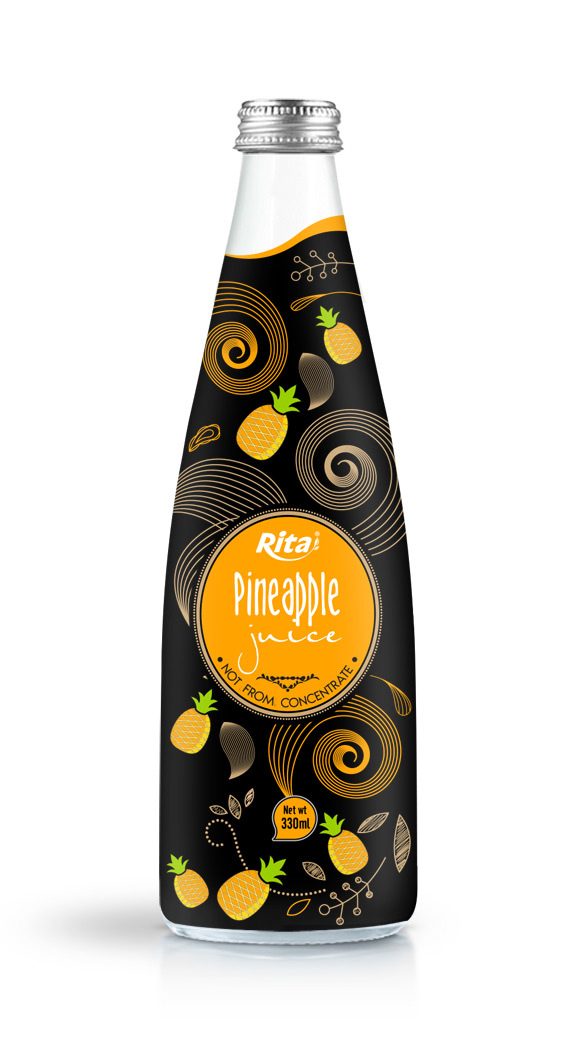 310ml Glass bottle Pineapple Juice