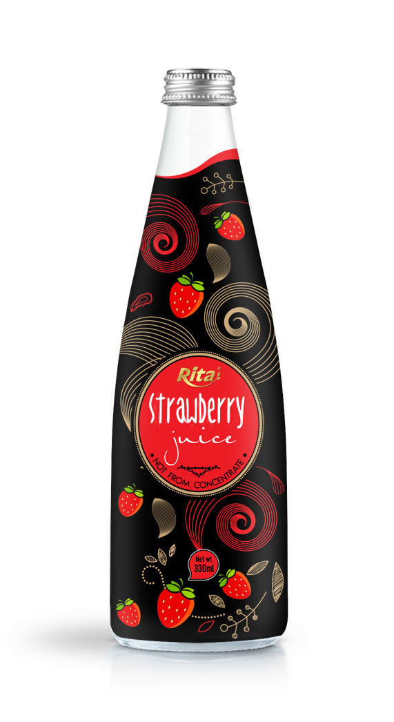 310ml Glass bottle Strawberry Juice