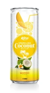 320m Alu Can Mango Flavour Sparkling Coconut Water