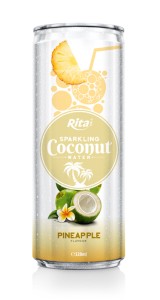 320m Alu Can Pineapple Flavour Sparkling Coconut Water