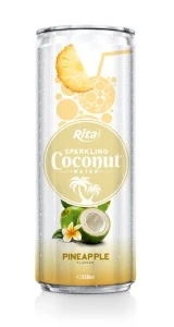 320ml Alu Can Pineapple Flavour Sparkling Coconut Water