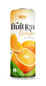 Supplier Wholesale Orange Tea Drink 320ml Sleek Can Supplier Wholesale Orange Tea Drink 320ml Sleek Can