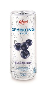 320ml Slim Can Blueberry Flavored Sparkling Water