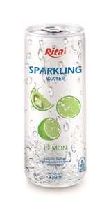 320ml Slim Can Lemon Flavored Sparkling Water