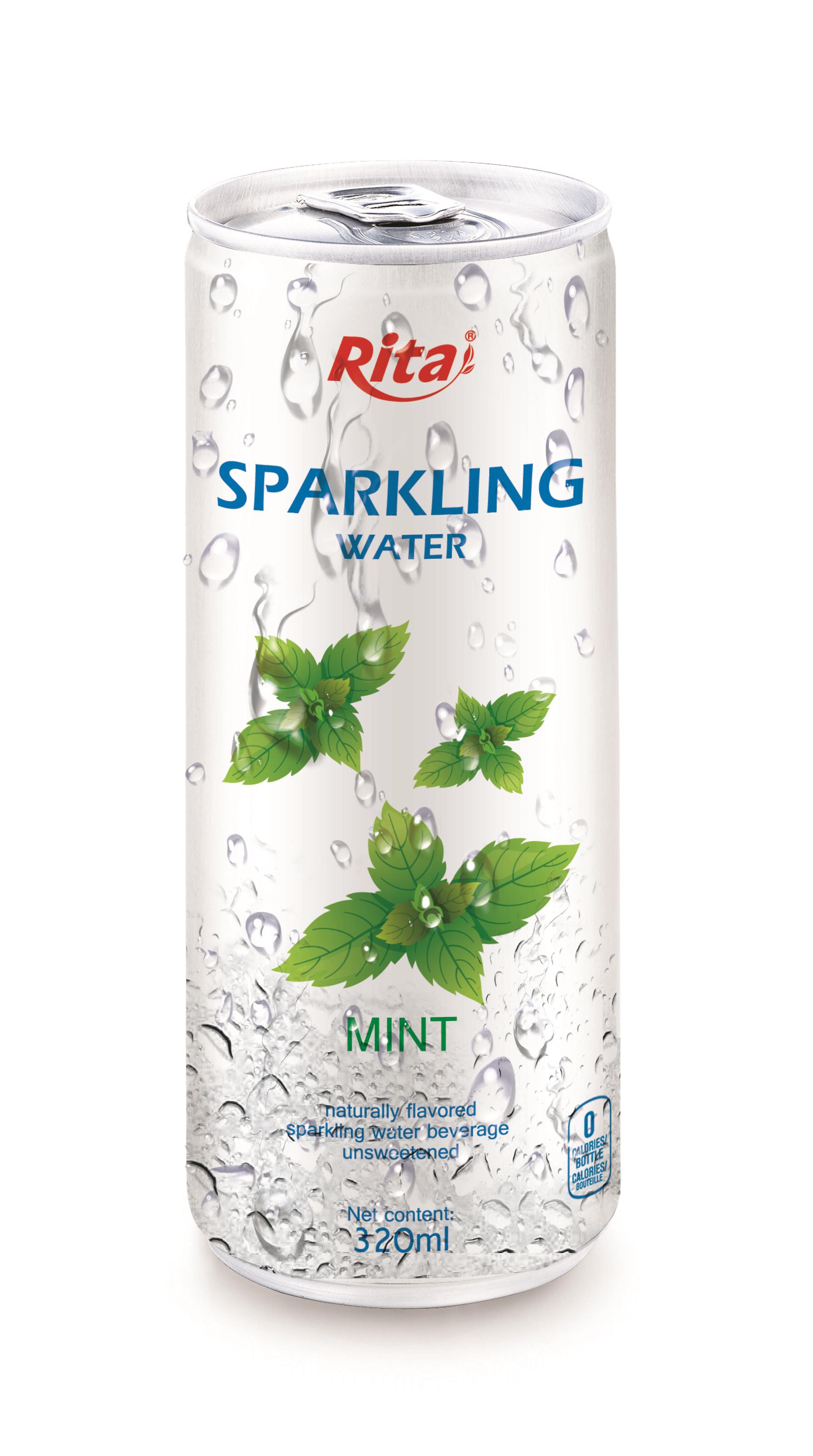 320ml Slim Can Mint Flavored Sparkling Water